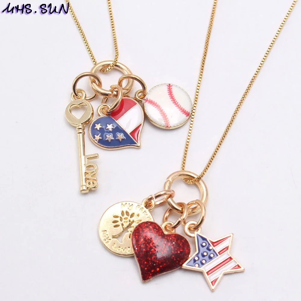 1 шт. детская цепочка с подвеской в виде флага