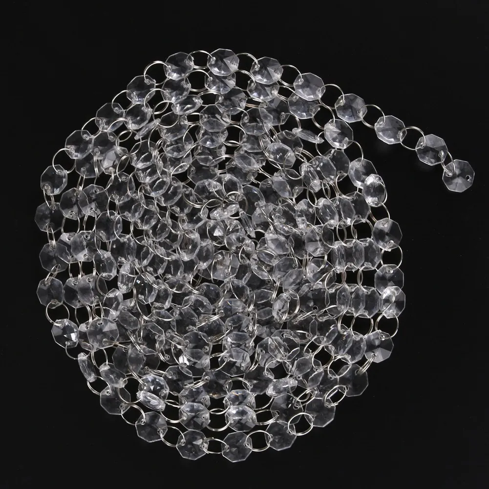 5m акриловый кристалл Восьмиугольные бусины занавес из бусин подвесной