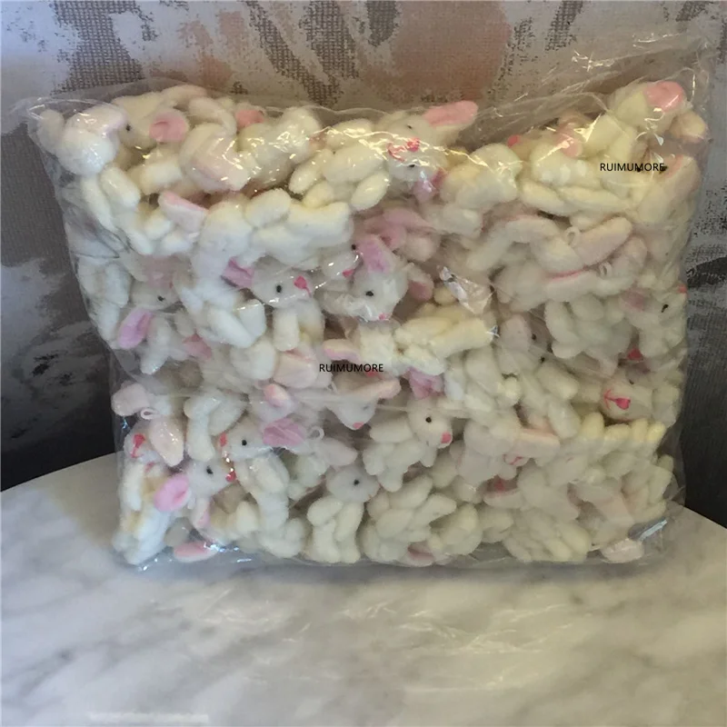 Маленький Длинный ушной кролик 4 см плюшевая мягкая игрушечная кукла маленькие
