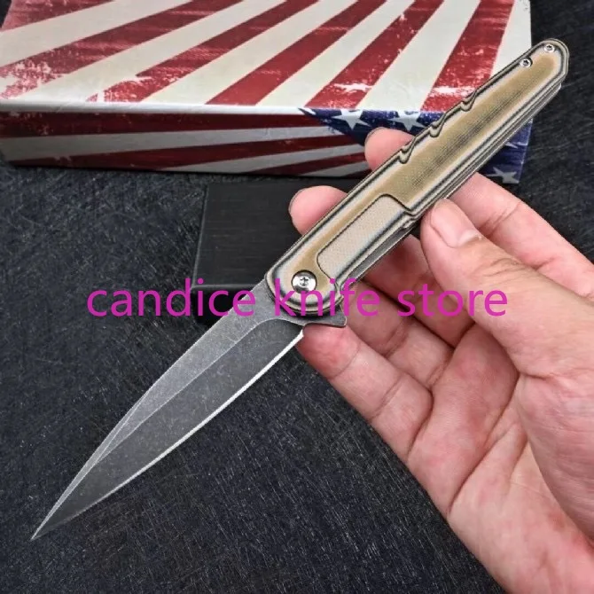 Складной нож Green Battle Shark D2 тактический карманный Клинок с лезвием для мытья камня
