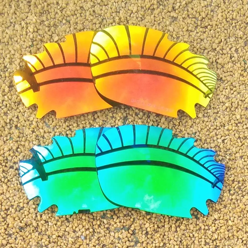 Оранжево-красные зеркальные и зеленые поляризованные Сменные линзы для оправы