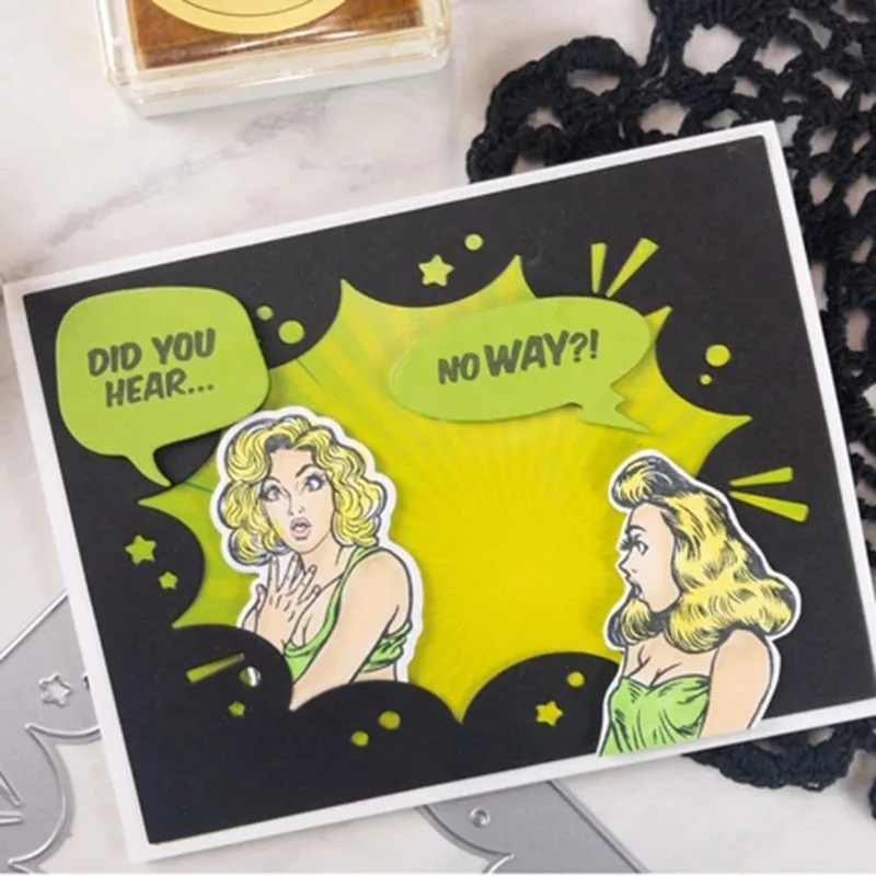 

JC Metal Cutting Dies Explosion Background Shape Design Scrapbooking Handmade DIY Blade Make Stencil Craft Mold Template Decor