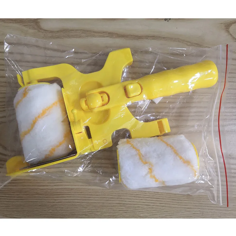 

Clean-Cut Paint Edger Roller Brush Multifunctional Roller Paint Brush Clean-Cut Paint Edger Wall Painting Roller Brush Set
