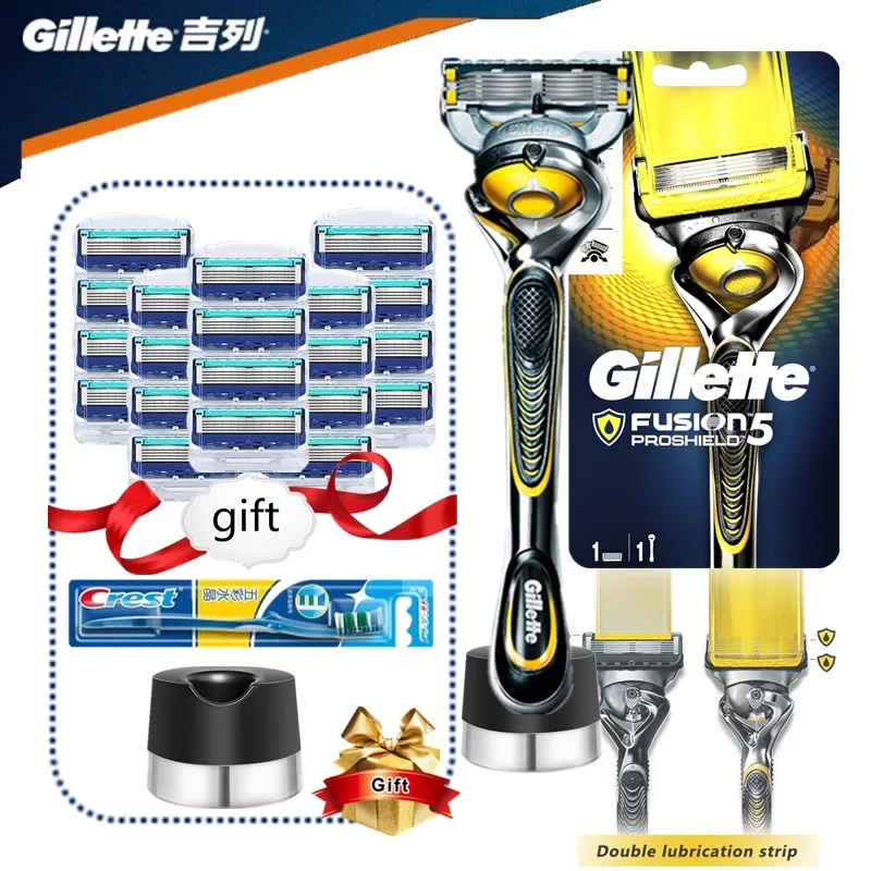 

Gillette Fusion Proshield Flexball Men Shaver Razor Blade Machine for Shaving Blades Cassettes for Replacebale Blades with Base