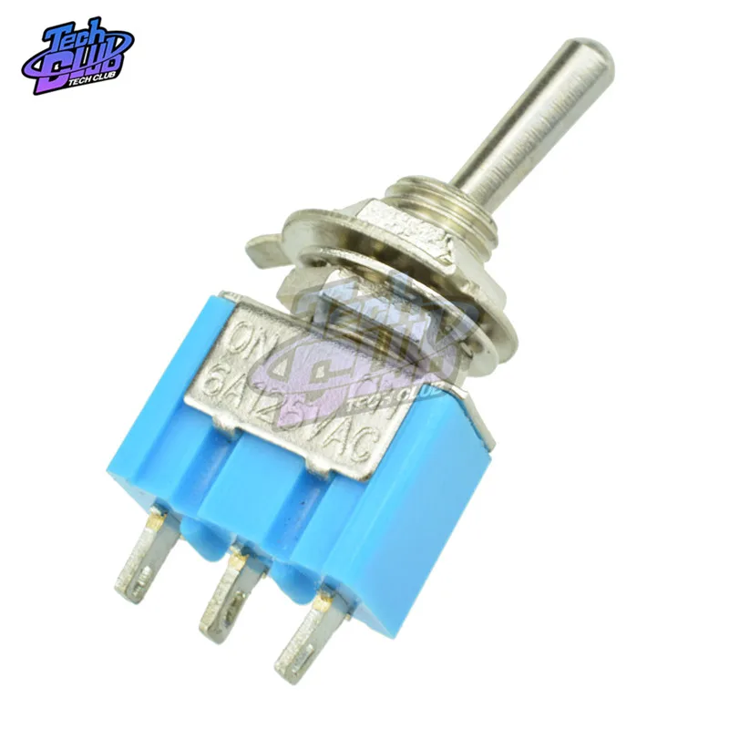 10 шт. самодельный переключатель ВКЛ-ВЫКЛ/ВКЛ-ВЫКЛ 3 контакта позиции фиксации