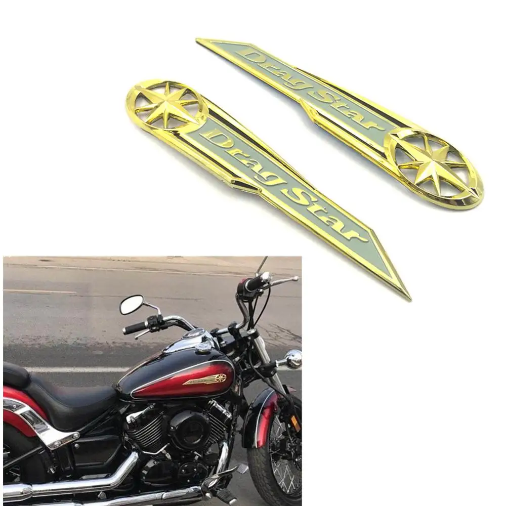 МОТОЦИКЛ хром 3D газовый топливный бак значок эмблема наклейки для Yamaha Dragstar V star XVS