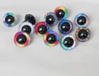 Глаза радужные круглые для игрушек, игрушечные безопасные глаза + шайба для плюшевых кукол, размер на выбор, 100 шт.-22 мм-50 мм