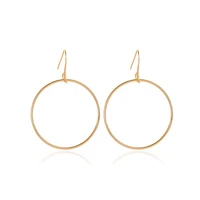 new trendy boho decor harajuku geometric hoop womens earrings simple punk metal round ring pendants charms for earrings jewelry
