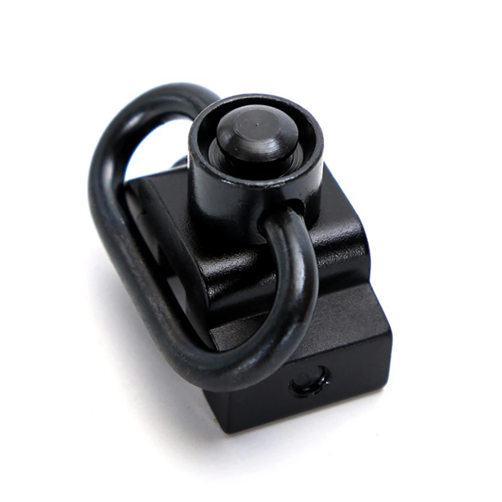 

M4 M16 AR-15 Airgun Accessories Push Button Sling Swivel Adapter Set Picatinny Rail Mount Base 20mm Connecting Sling Ring