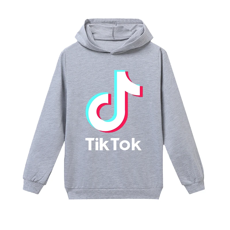 Детская одежда с капюшоном TikTok свитшот для мальчиков Douyin футболка топы девочек