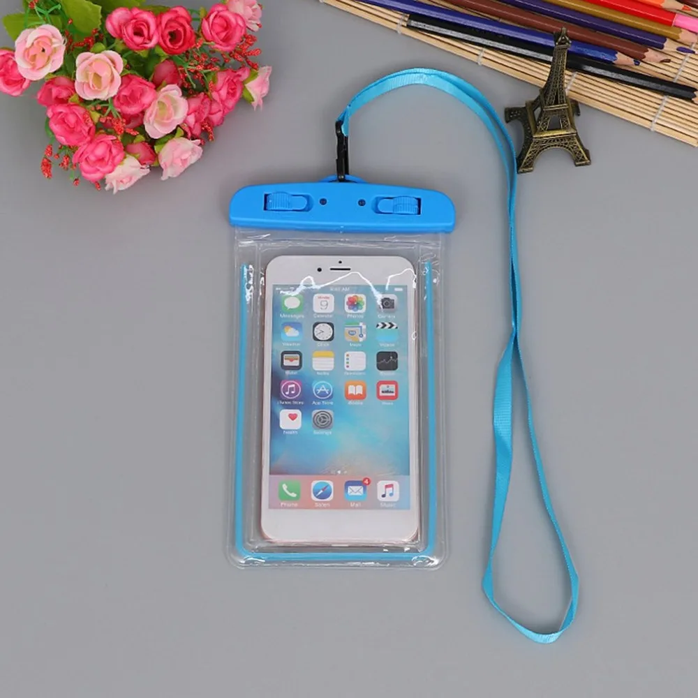 

Swimming Bags Waterproof Bag with Luminous Underwater Pouch Phone Case For iphone 6 6s 7 8 universal all models 3.5 inch -6 inch