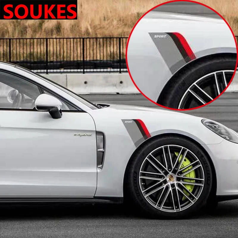 2 шт. автомобильные наклейки для Alfa Romeo 159 BMW E46 E39 E36 E90 Audi A3 A6 C5 A4 B6 B8 Hyundai MG|Наклейки на