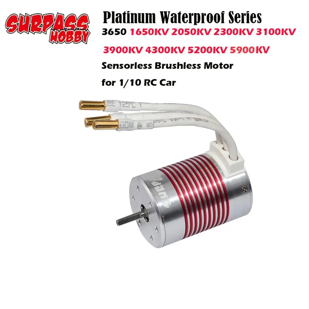 Платиновая Водонепроницаемая серия 3650 1650KV 2050KV 2300KV 3100KV 3900KV 4300KV 5200KV 5900KV