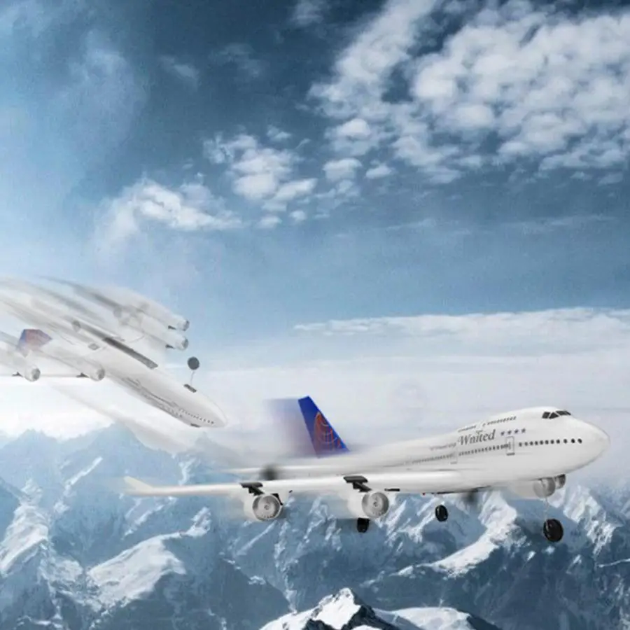 RC Aircraft A105 3CH RC Airplane for Boeing B747 Simulation Model Toy Fixed Wing Aeromodelling Outdoor Toys For Boy