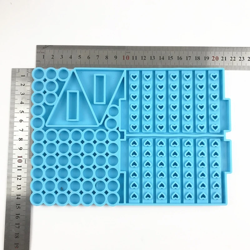 

Love Heart Four Chess Battle Competitive Game Toys Epoxy Resin Mold DIY Crafts Silicone Mould Jewelry Casting Mold L41B