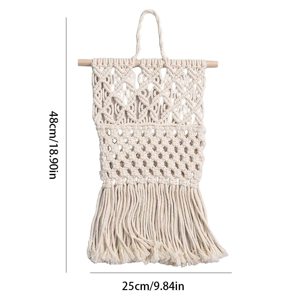 

Hand-Woven Pendant Macrame Wall Hanging Bedside Woven Wall Hanging Art Crafts Room Decoration Gorgeous Tapestry For Home Decor
