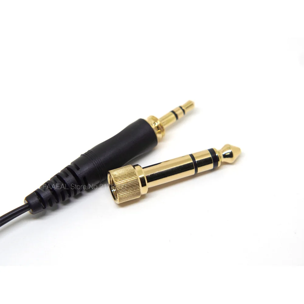 Сменный кабель для наушников Sennheiser HD25 1 HD265 HD535 HD545 HD560 HD565 HD580 HD600 HD650 позолоченный
