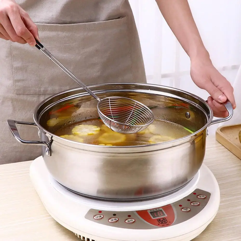 Stainless Steel Wire Leak Hot Pot Colander Small Size Fence Filter Pearl | Дом и сад