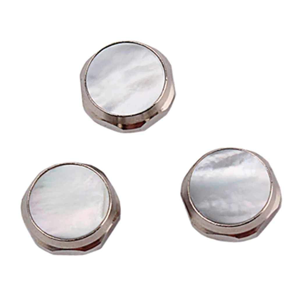 

3 Pieces Trumpet Repair Parts Keys Trumpet Accessories Parts White Shell