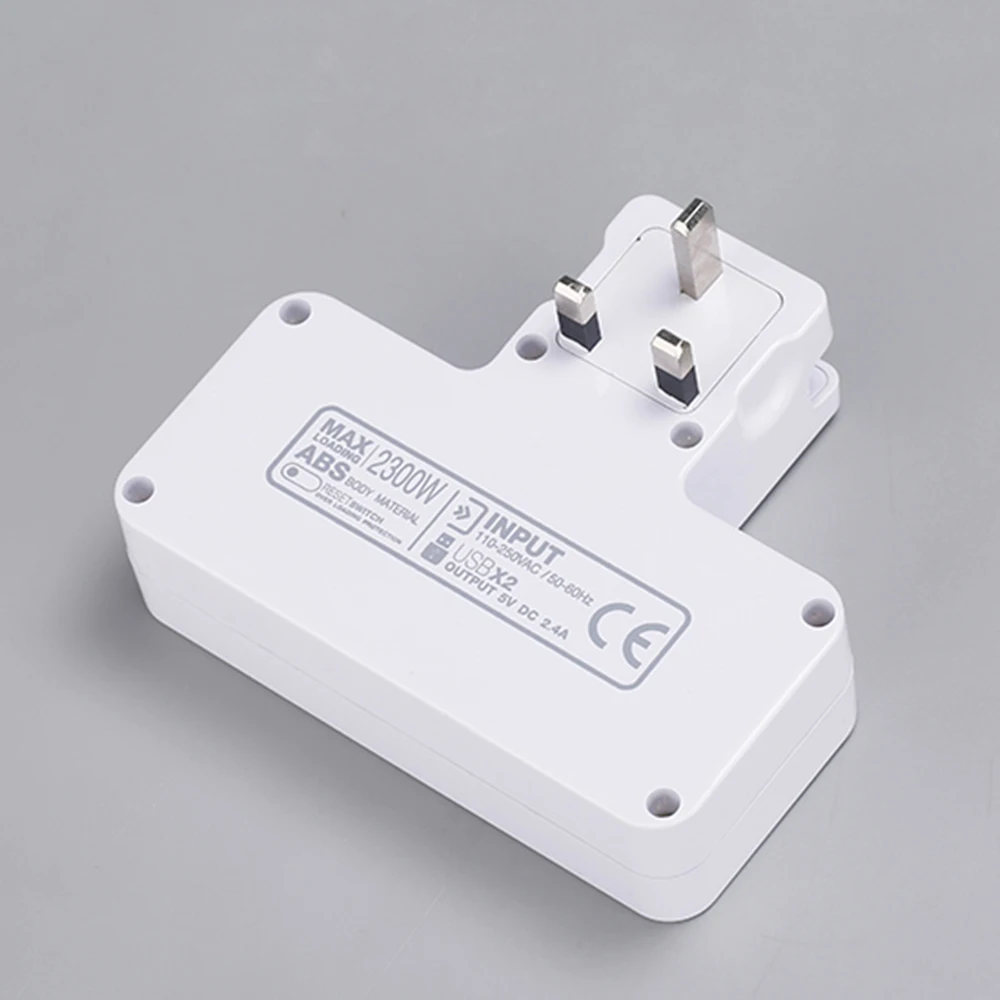 Универсальный удлинитель USB 2 4 А настенный адаптер британский конвертер для