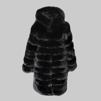 women winter mink coats long sleeve faux fur coat jacket with hooded thick warm fur coat jacket outerwear fake fur jacket