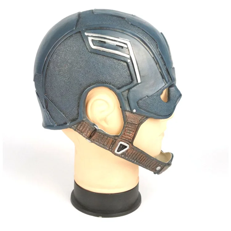 Movie Captain America 3 Civil War Captain America Helmet Mask Cosplay Steven Rogers Superhero Latex Helmet Halloween Party Prop