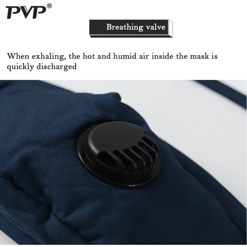 Зимняя теплая дышащая маска для лица унисекс с рельефными линзами + 2 фильтра