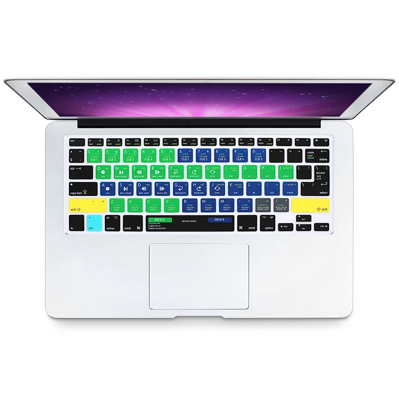 HRH тонкий Ableton Live Logic Pro X Avid Pro инструменты ярлык клавиатуры Обложка кожи для Macbook Pro Air retina 13 15 17 до - Цвет: Traktor
