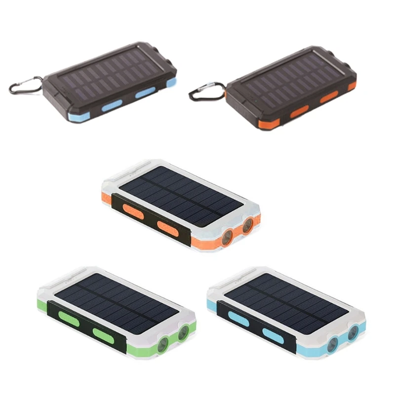 

Портативное зарядное устройство на солнечной батарее, 20000 мАч, водонепроницаемое Резервное зарядное устройство для батарей, зарядное устро...