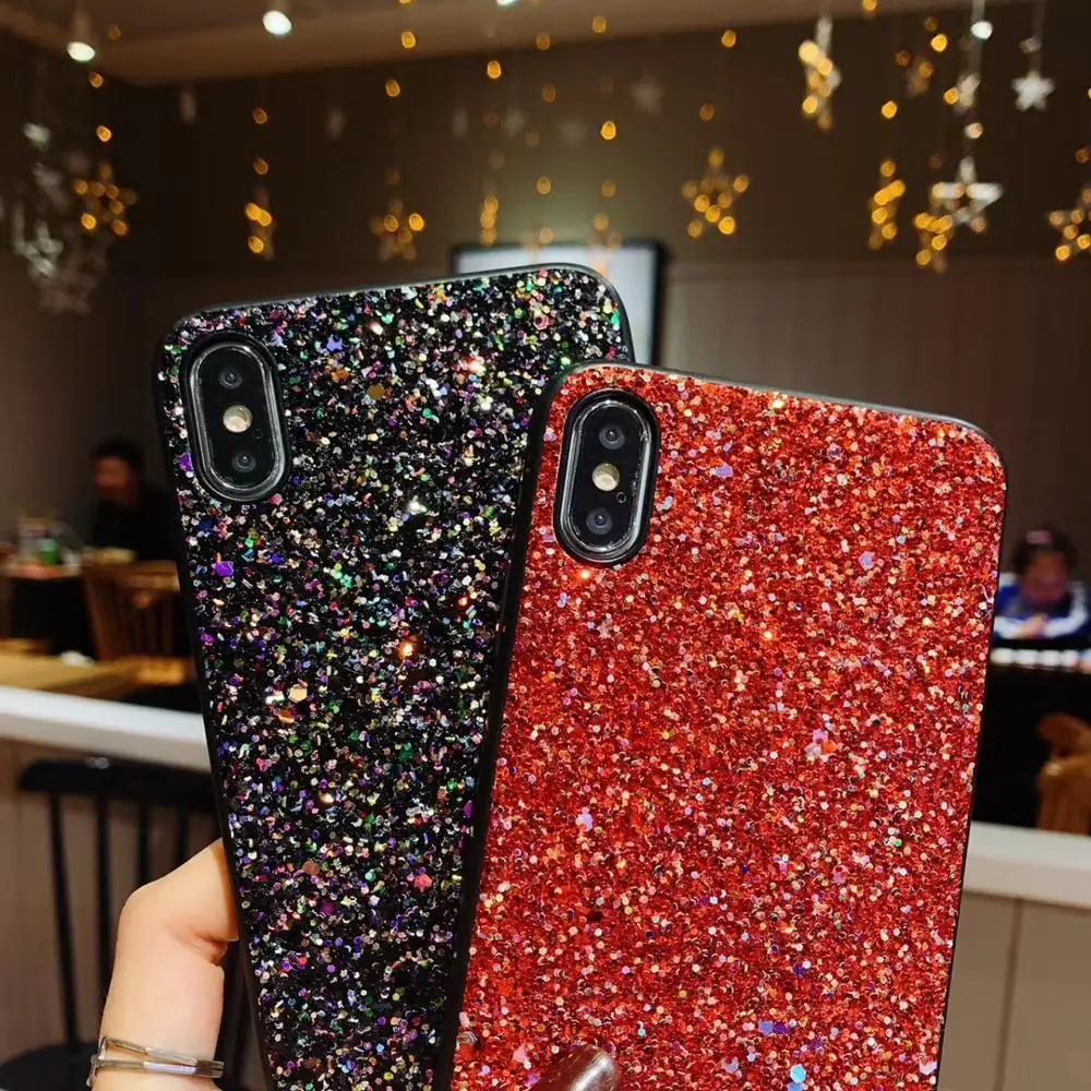 Блестящий блестящий чехол для телефона huawei P30 Pro P20 Lite мягкий силиконовый |