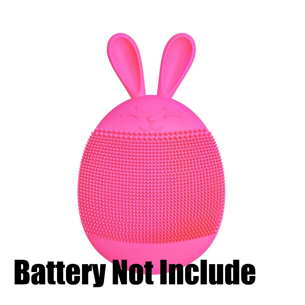 Battery Not Include Щетка для чистки лица, электрическая щетка для очищения лица, Мини электрическая щетка для очищения лица, Водонепроницаемая силиконовая щетка для чистки лица - Цвет: Battery Not Include