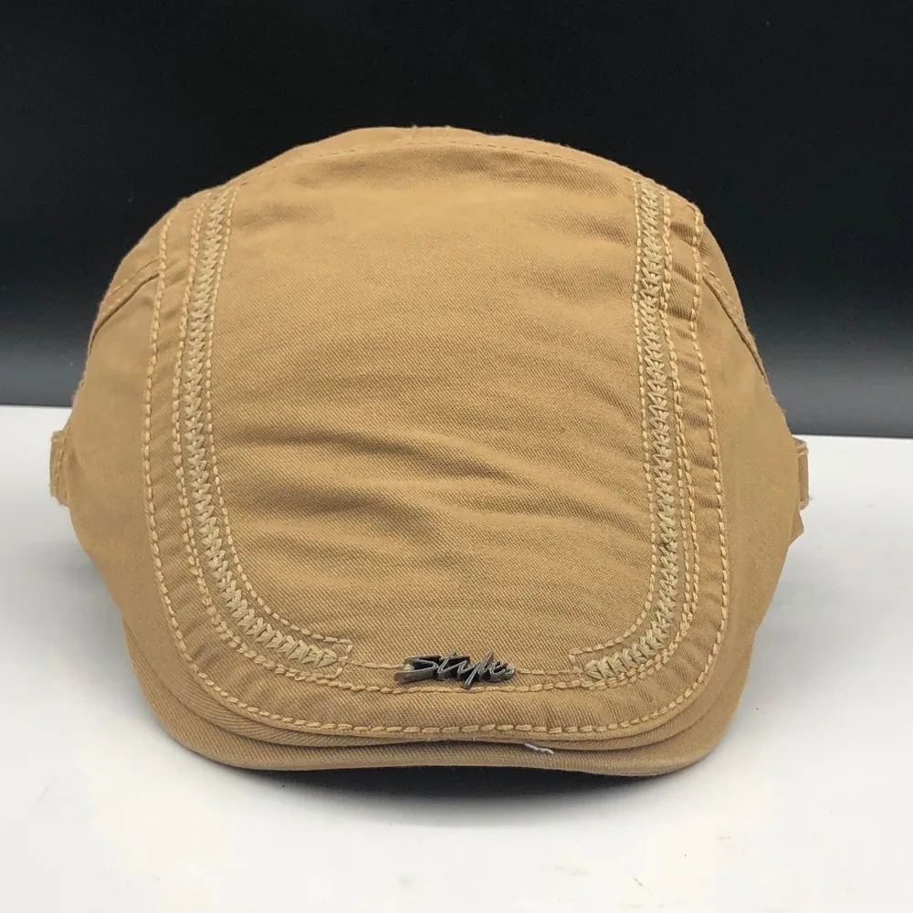 New Casual British Style Unisex Solid Cabbie Hats Caps Newsboy Cap Flat Hat Irish Newsboys Caps For Men And Women