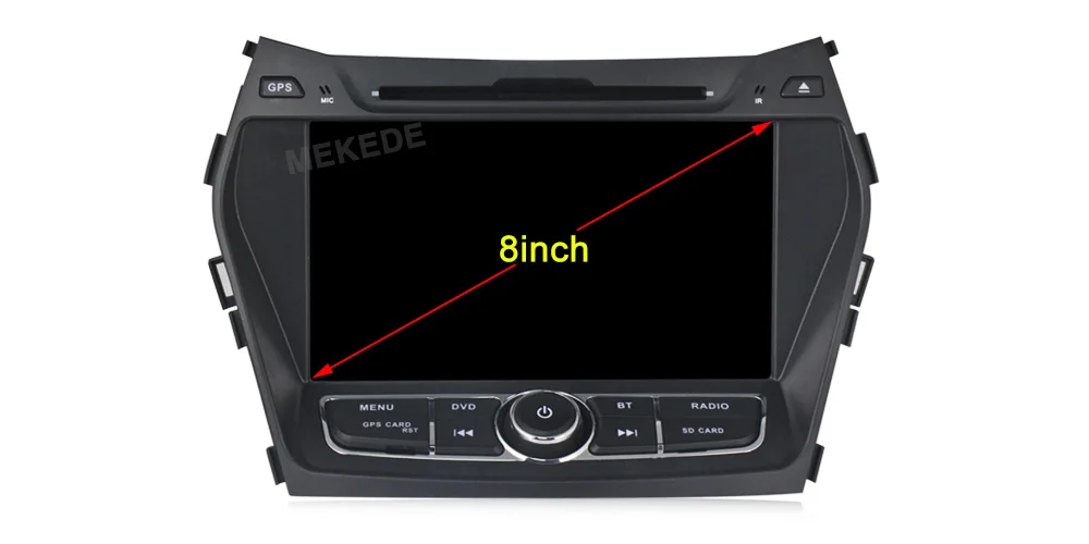 Новое поступление! Встроенный DSP android 9,0 автомобильный Радио gps навигационный плеер для hyundai IX45 Santa fe 2013 WiFi BT USB carplay