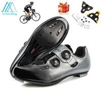 classic style road bike cycling shoes men professional outdoor sports spd anti skid speed cycling racing shoes free shipping