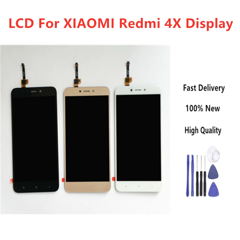 Высокое качество для Xiaomi Redmi 4X дисплей сенсорный экран без рамки ЖК Pro +