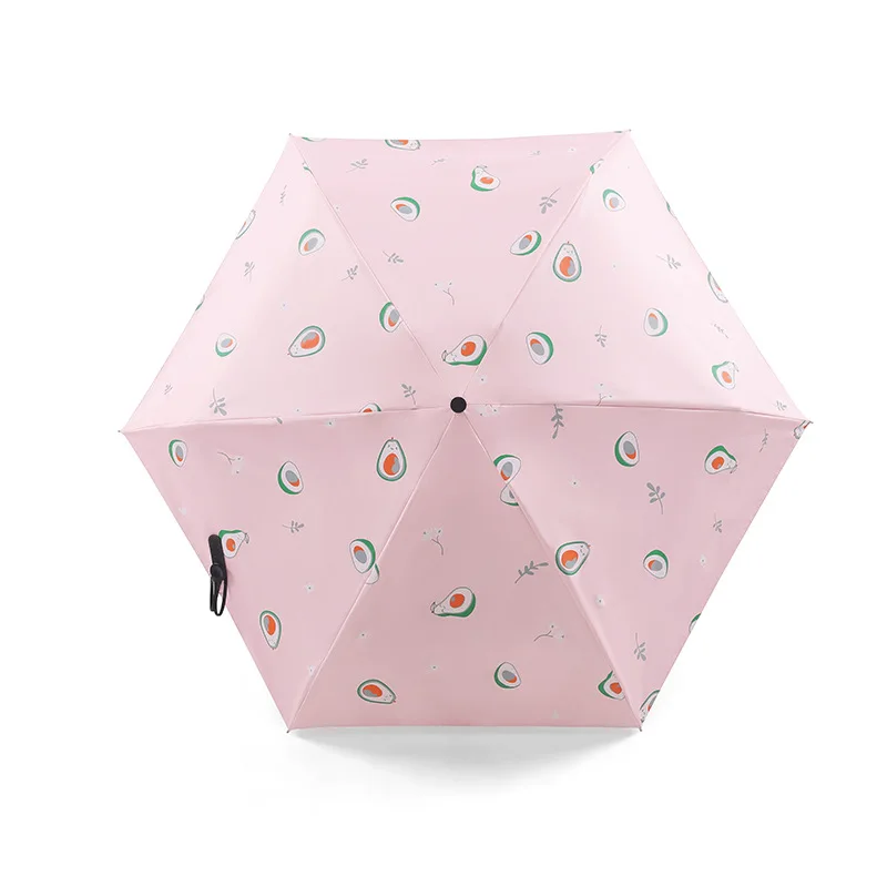 

Luxury Cartoon Fruit Avocado Umbrella Clear Folding Automatic Umbrella for Kids Women UV Lovely Rain Umbrella Mini Umbrella