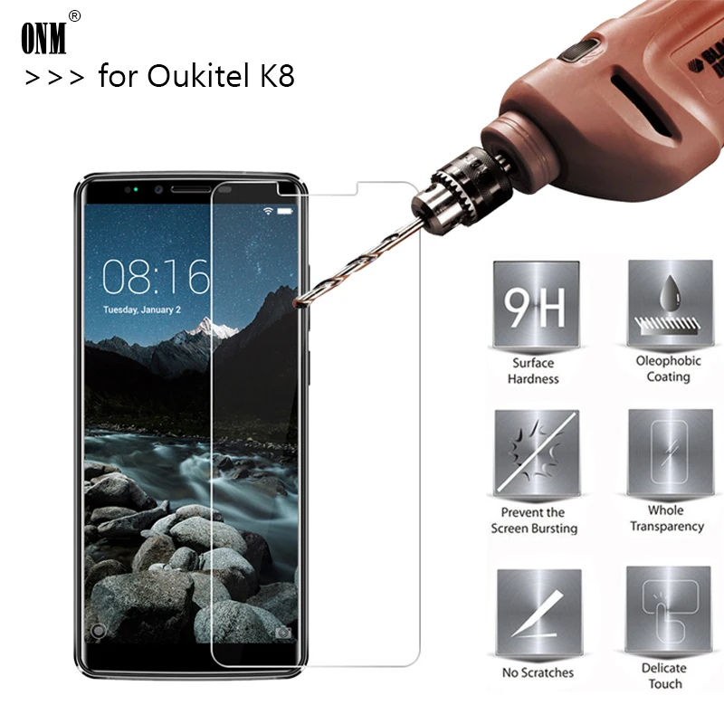2.5D 0 26 мм 9H Премиум Закаленное стекло для OUKITEL K8 Защитная пленка 6 0|Защитные стёкла