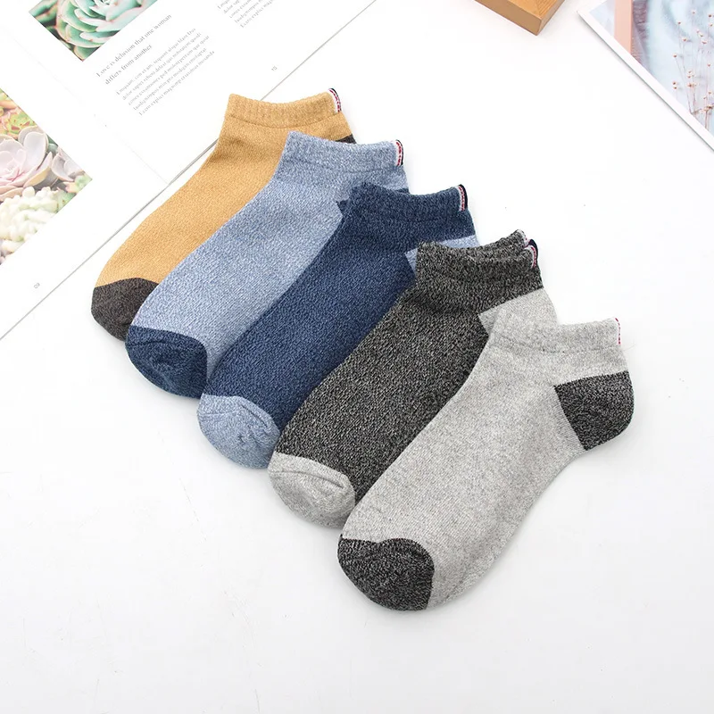 

Высококачественные летние мужские носки, 10 пар/Лот, цветные хлопковые носки с закрытым носком, дышащие спортивные повседневные мужские носки