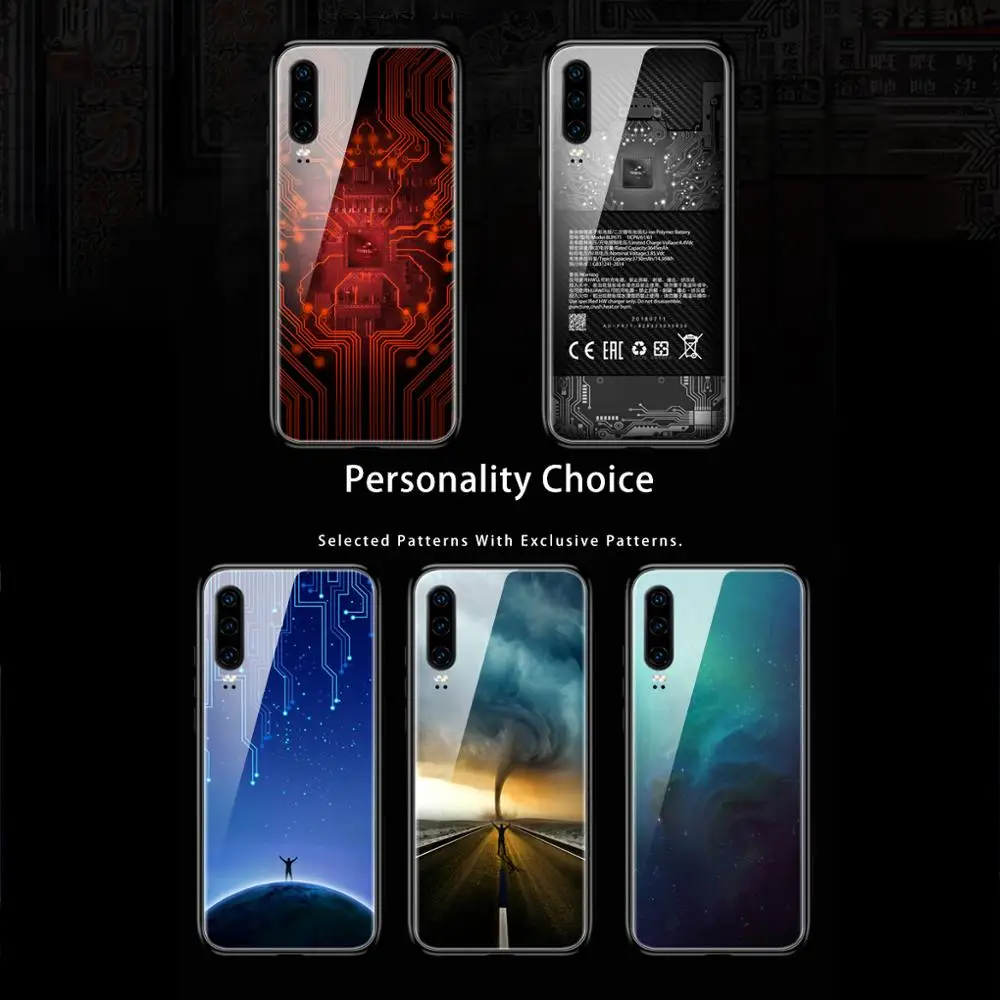 Чехол из закаленного стекла GKK для huawei P30 Pro Lite чехол с защитой от воды и ударов