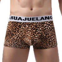 hot sexy men tiger leopard printed underwear boxer underpants trunks wild style boxers briefs male panties breathable boxershort