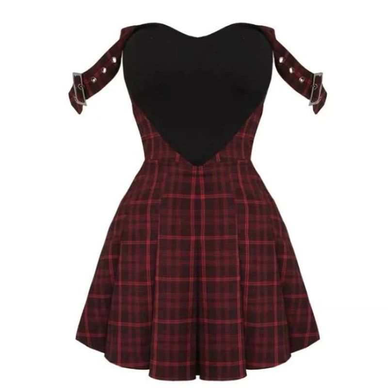 Новое летнее готическое сексуальное платье на бретельках для девушек с высокой