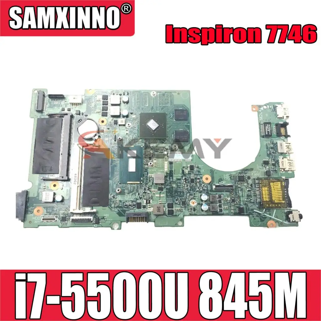 

Original laptop Motherboard For DELL Inspiron 7746 i7-5500U GPU 845M Mainboard CN-0FR6H6 0FR6H6 14202-1 SR23W N15S-GX1-B-A2 DDR3
