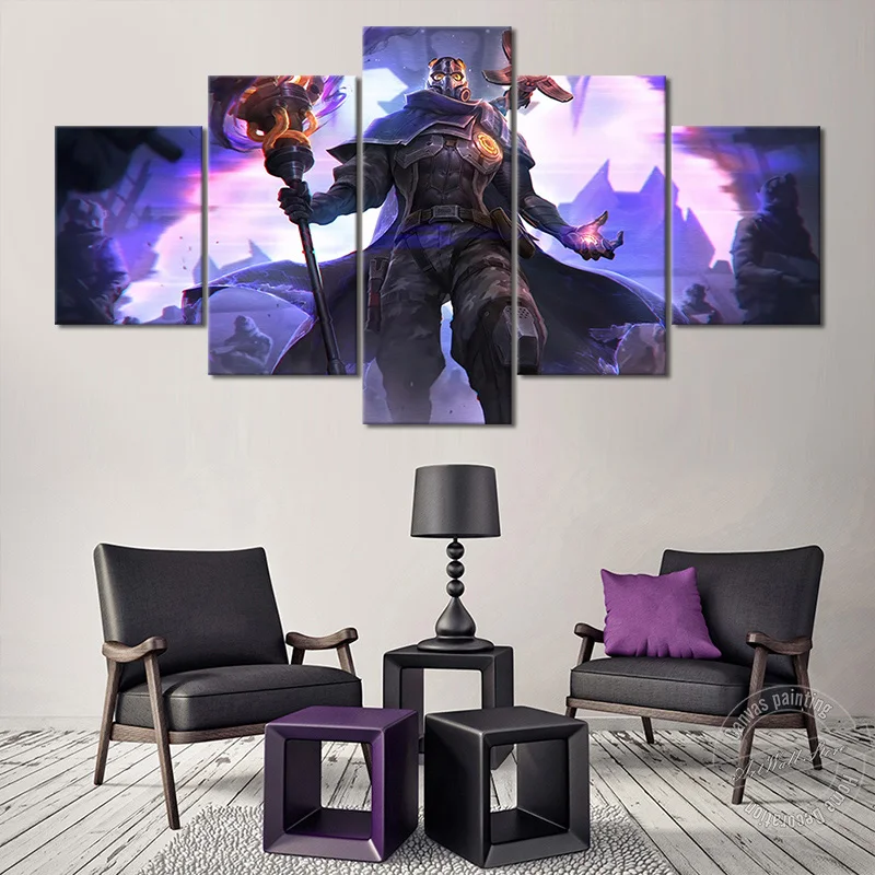 

League of Legends Video Game Figure Viktor Wall Art Picture Home Decor LOL PsyOps Skin Game Poster Canvas Painting Birthday Gift