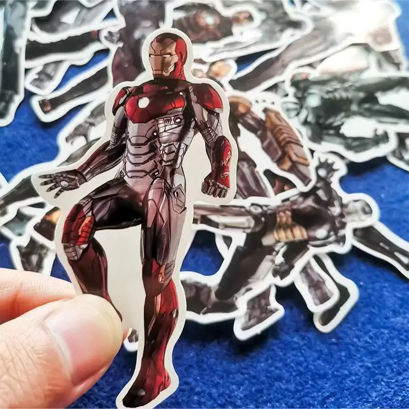 55 шт. наклейка Ironman s marvel супер герой мультфильм для автомобиля ноутбука Наклейка на Холодильник Скейтборд водонепроницаемый стикер бомба