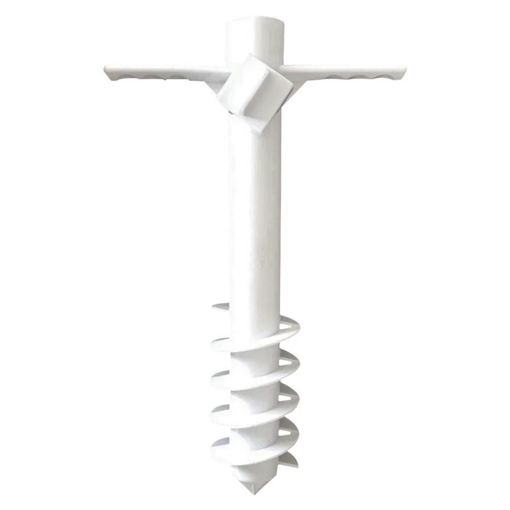 

Holder Tool Spike ABS Sand Anchor Outdoor With 5-Tier Screw Garden Beach Umbrella Stand Ground Rain Gear Parasol Portable