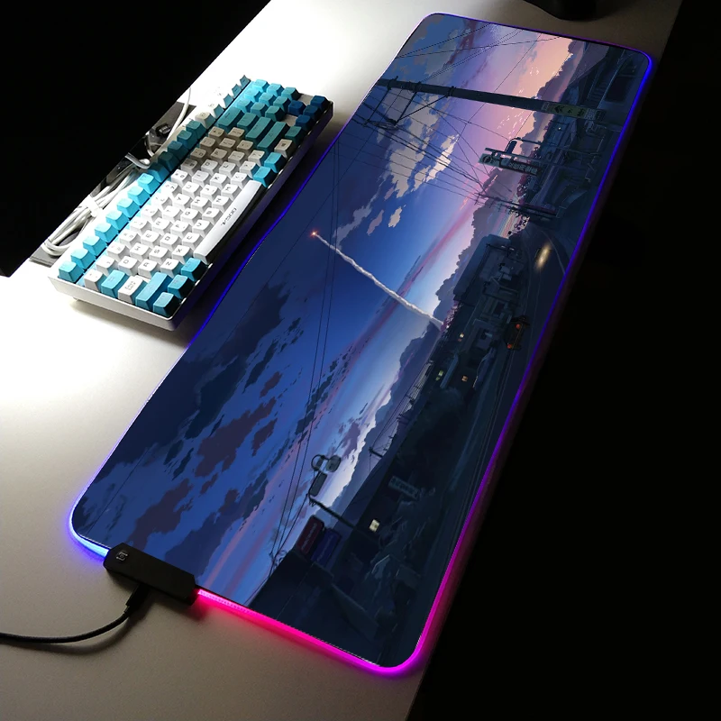 

Rgb Gaming Mouse Pad Anime Large Xxl Size Pad Pad Pc Tabletop Desk Gaming Desk Protector Mousepad Speed Gloway Computer Pad