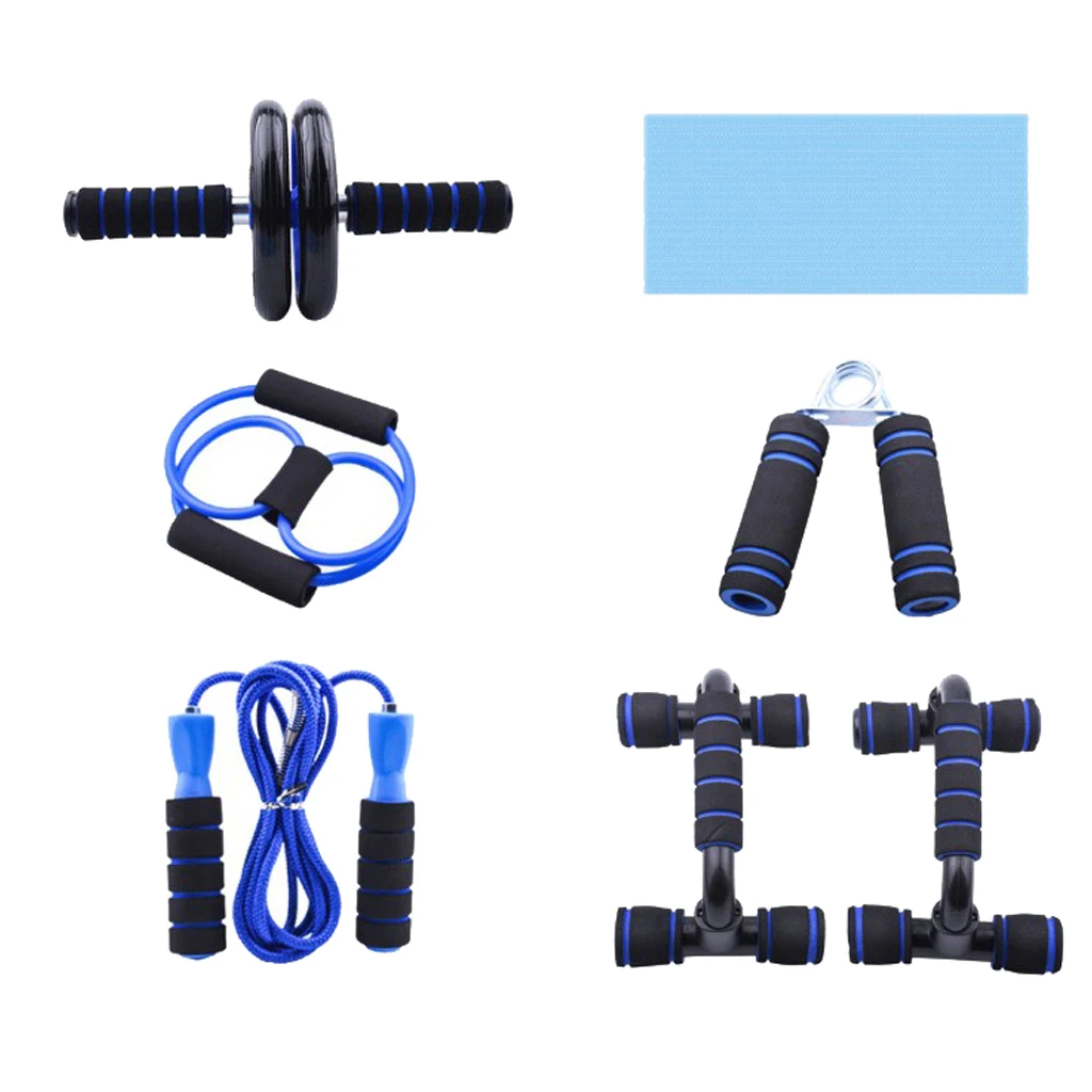 

5-in-1 Wheel Set Skipping Rope Hand Grip Booster Home
