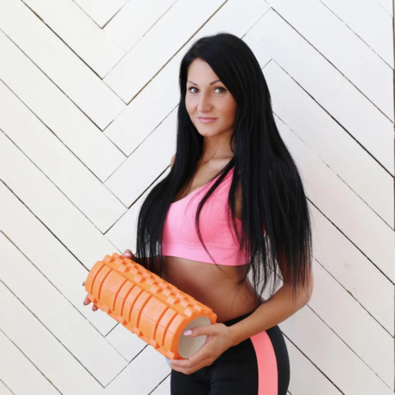 Ролики из пены для массажа ролик йоги EVA цилиндр после тренировки расслабляющие