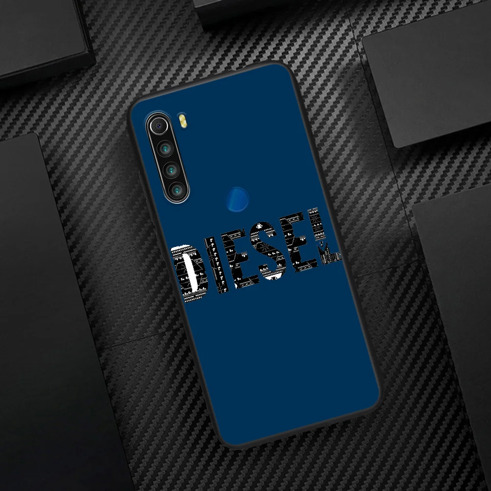 

DIESEL Luxury Fashion Brand Phone Case Cover Hull For XIAOMI Redmi 7 7A 8 8A 9 9C Note 6 7 8 9 9S K20 Pro K30 black Prime Trend