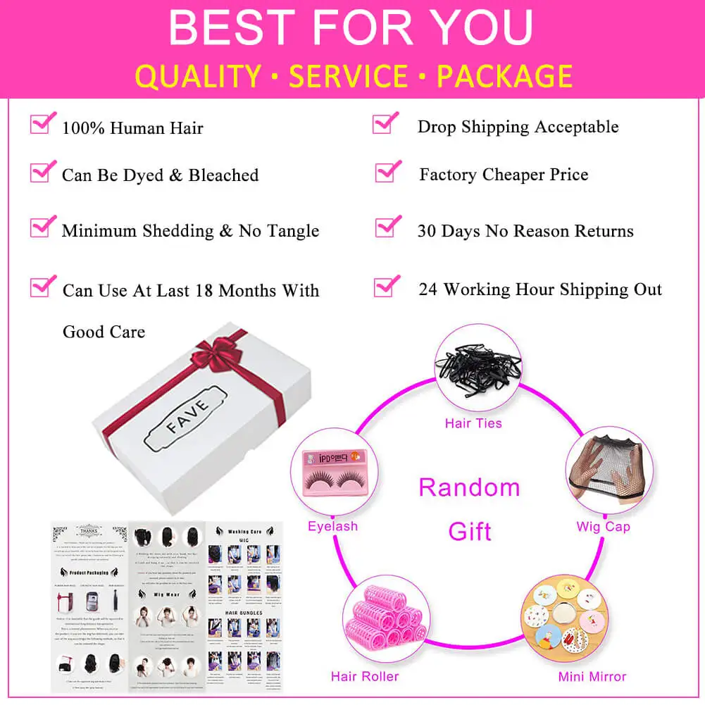 Парик из натуральных волнистых волос FAVE парик бразильских человеческих с